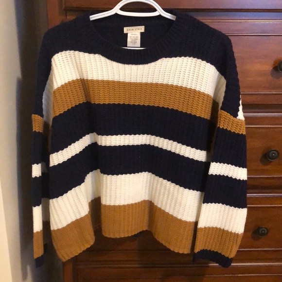Boxy fit striped sweater - Picture 1 of 1